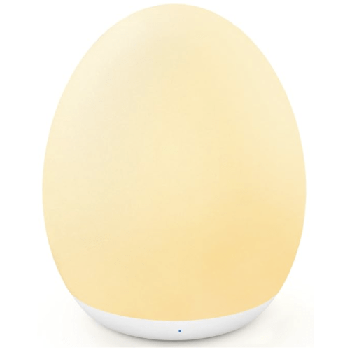 MediAcous Night Light for Kids, Egg Light for Nursery, 7 Colors Changing & Stepless Dimming, Soft Silicone Touch Night Lamp with 1 Hour Timer, Rechargeable Nursery Night for Breastfeeding