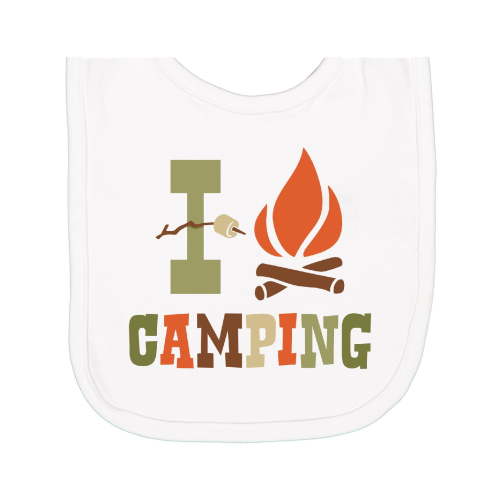 Inktastic I Love Camping Newborn Bib