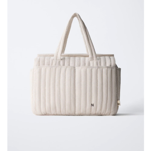 Gingham Diaper Bag
