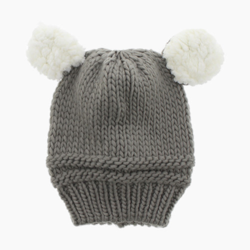 Snugabye 3D Knitted Hat - White, 0-6M