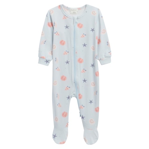 Petit Lem Footed Sleeper, Shell, 6M