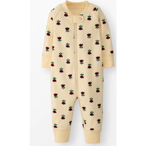 HannaJams™ Sleeper - Red Tulips in Almond