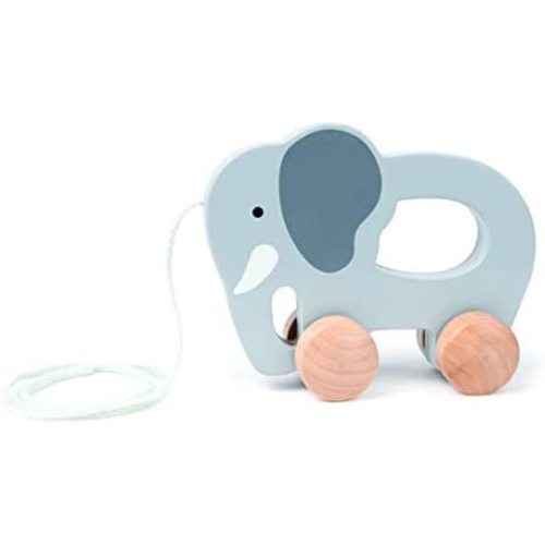 Hape Elephant Wooden Push and Pull Toddler Toy
