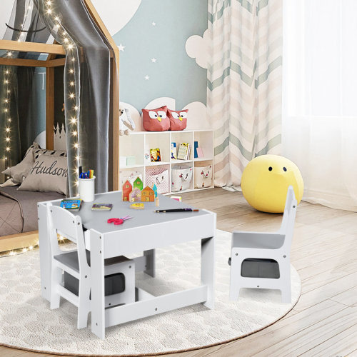 Harriet Bee Kids Square Play / Activity Table and Chair Set & Reviews | Wayfair