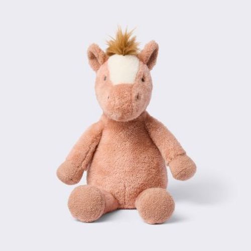 Horse Plush Stuffed Animal - Brown - Cloud Island™: Farm Animals Theme, 10" Height