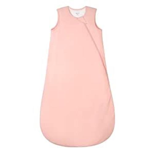Supersoft Rayon Made from Bamboo Sleep Sack 6-12 Months 1.0 Tog Toddler Sleep Sack Baby Wearable Blanket with 2-Way Zipper Unisex Sleeping Bag for Babies All-year-around - Pink