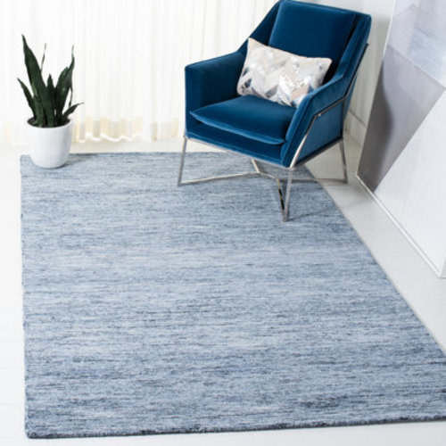 Highland Dunes Amburgey Metro Hand Tufted Wool/Cotton Rug in Blue & Reviews | Wayfair