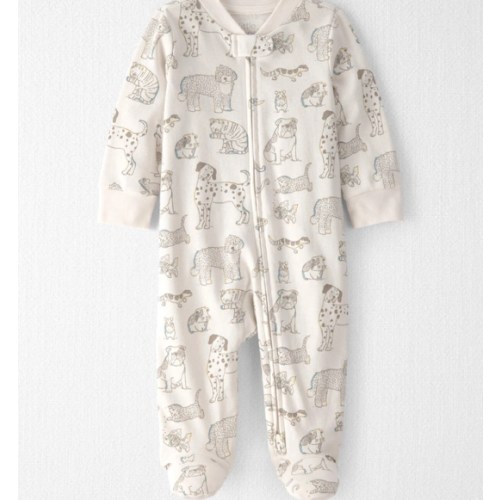 Baby Organic Cotton Sleep & Play Pajama in Pet Print - Little Planet | Carter's