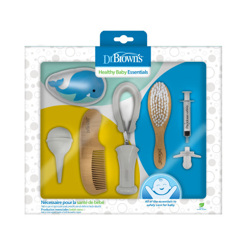 Dr. Brown's Healthy Baby Essentials Care Kit for Infant & Baby, BPA Free, 0 Months+, 8 Piece Set