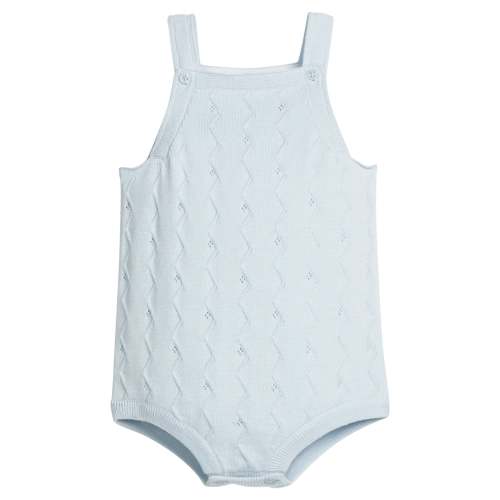 Pointelle Knit Bubble - Light Blue