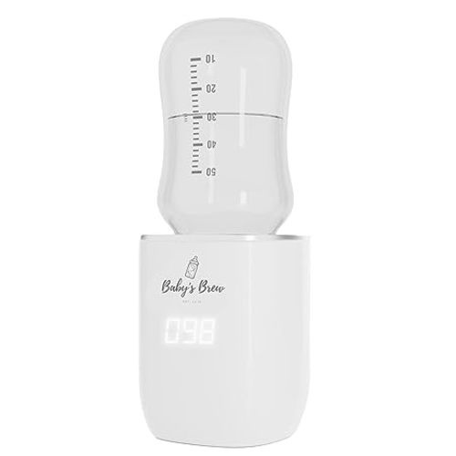 Baby’s Brew Superfast Baby Bottle Warmer – Portable, Travel-Friendly & Outdoor Warmer for On-The-Go Use – Warms Breast Milk, Formula & Water – BPA-Free | Only Warmer | Bottle Adapter Not Included