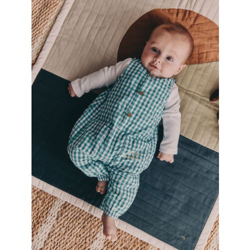 Green Gingham Dunagree and Bodysuits Baby Set (0mths-2yrs)