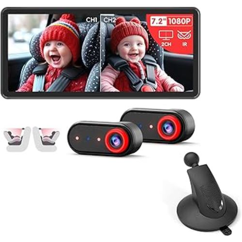 LUCKVIEW Baby Car Camera with Suction Cup Mounts Bracket