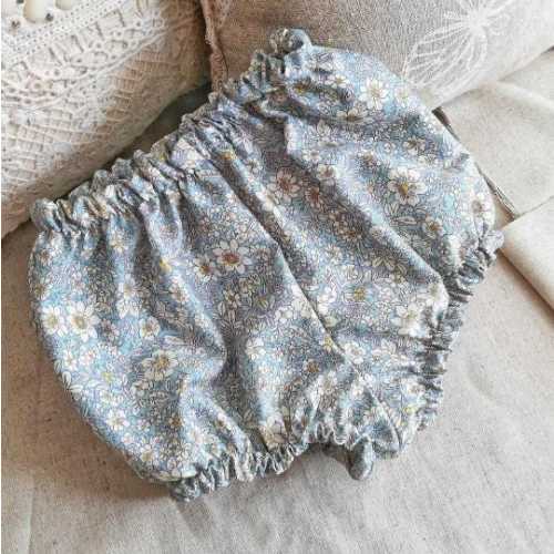 Floral Baby Bloomers shorts. Cotton Nappy Cover