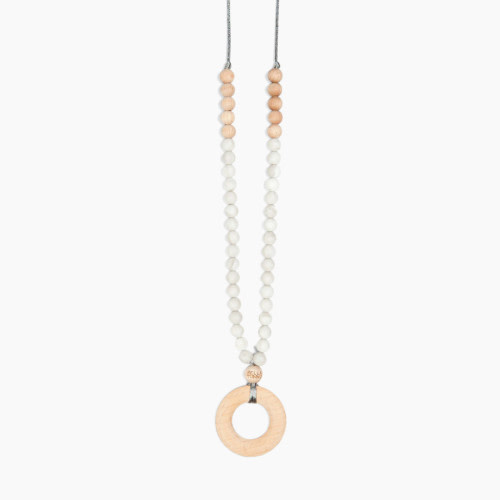 Bella Tunno Teething Necklace - Melbourne Marble Grey