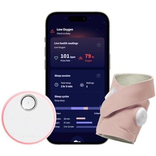 Owlet Dream Sock Smart Baby Monitor, Better Sleep for Baby & You