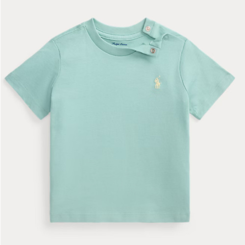 Baby Boy Green Cotton Jersey Crewneck Tee | Ralph Lauren