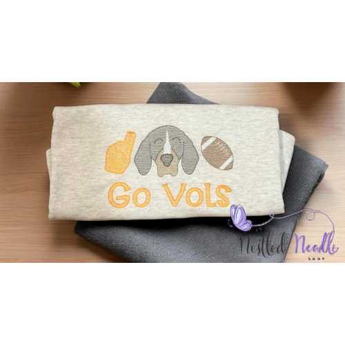 Boy Tennessee Vols Football Personalized Embroidered Shirt/Boys Personalized TN Vols Football Romper/Boys TN Vols Football Tee