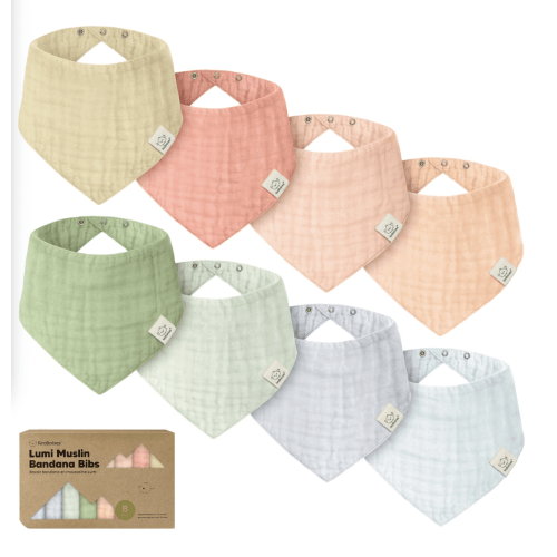 Organic Cotton Baby Bandana Bibs – KeaBabies - Dew