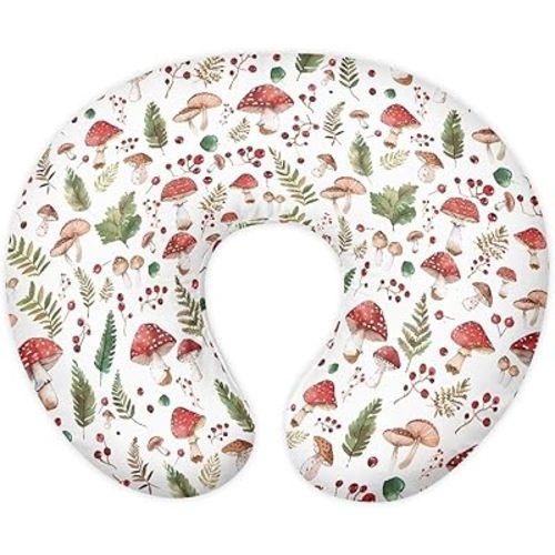 Nursing Pillow Cover Mushroom Breastfeeding Pillow Slipcover for Baby Nursing Pillow Cover Cuddle Pillow Slipcover Soft Nursing Pillow Protective Baby Feeding Baby Essentials