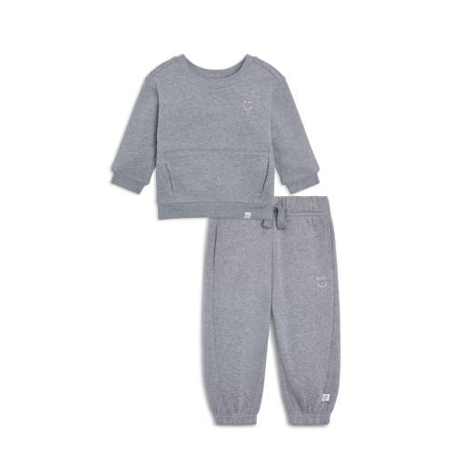 Color Mix by Garanimals Baby Butter Fleece Sweatshirt & Jogger Outfit Set, Sizes 6-24 Months