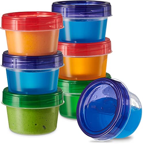 ELEGANT DISPOSABLES Baby Food Storage Containers 4 oz Food Pack of 24
