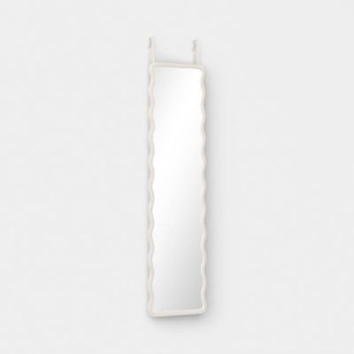 Wavy Over the Door Mirror White - Room Essentials™
