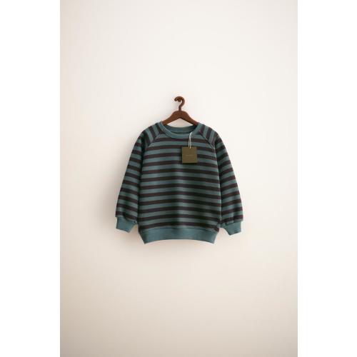 ZARA TIMELESS - STRIPED SWEATSHIRT - Blue green | ZARA United States