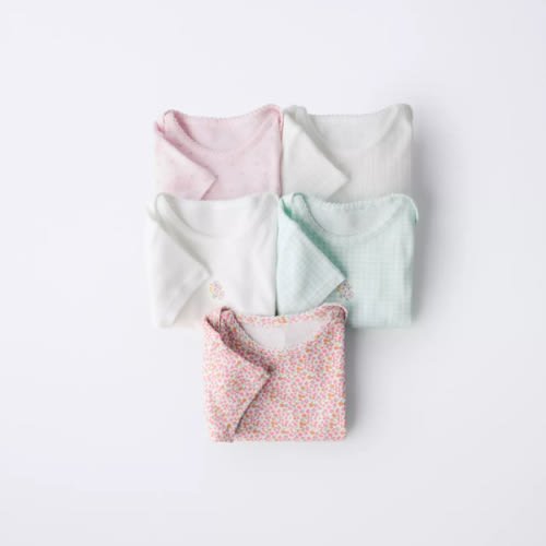 FIVE-PACK OF PATCHWORK BODYSUITS - Multicolored | ZARA United States