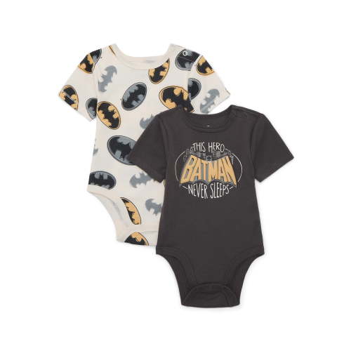 Batman Baby Boys or Girls Print Bodysuit, 2-Pack, Sizes 0/3M-24M