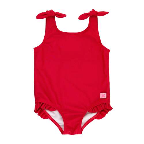 Girls True Red Tie Shoulder One Piece