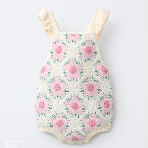 CROCHETED FLOWER ROMPER - Ecru | ZARA United States