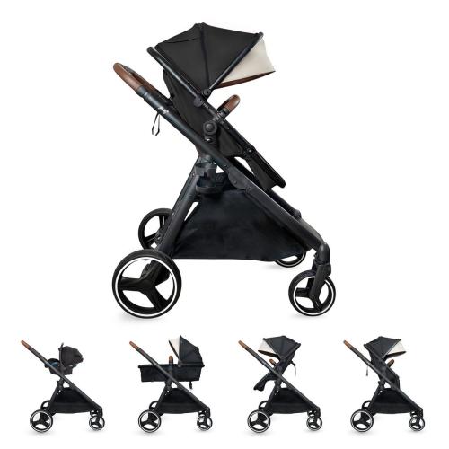 Gladly Family Piper Single-to-Double Stroller - Onyx