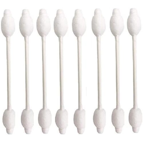 Baby Cotton Swabs, Organic Fragrance and Chlorine-Free Kids Safety Swabs, 100% Biodegradable Gentle Baby Qtips, Hypoallergenic Children Cotton Buds|4 Packs of 55 Swabs (220 Total)