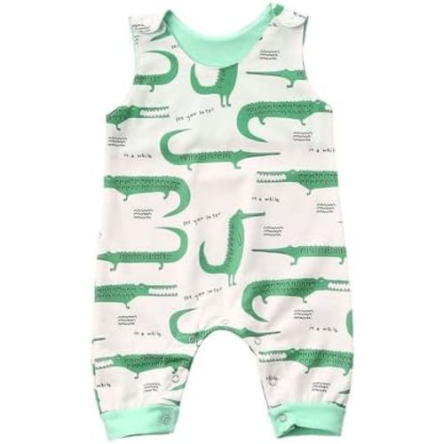 Toddler Baby Boy Girl Farm Clothes Cartoon Animals Print Jumpsuit Romper Newborn Summer Overall Country Stuff