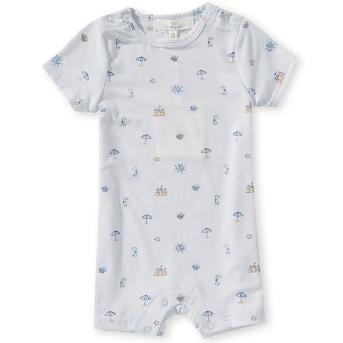 Starting Out Baby Boys Short Sleeve Nautical Print Shortall