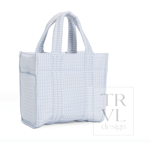 TRVL Quilted Mini Go Go Tote - Pimlico Stripe Blue