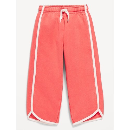 Dolphin-Hem Cropped Sweatpants for Toddler Girls
