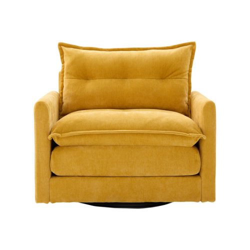 OutHome Furni 36" Chenille Upholstered Single Swivel Chair & Reviews | Wayfair