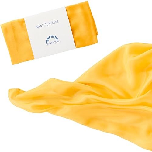 Sarah's Silks Mini Gold Playsilk | Open-Ended Toy for a Creative Childhood