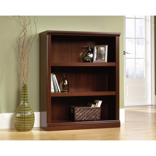 Sauder Select Adjustable 3-Shelf Bookcase Select Cherry (412808) – Sauder