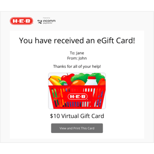 HEB $100 Gift Card