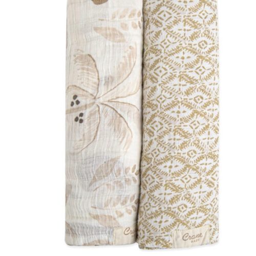 Kendi 2-pc. Swaddle Wraps - Crane Baby | Maisonette