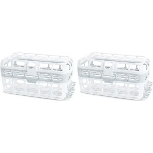Munchkin Dishwasher Basket, High Capacity | 2 Pack | Grey