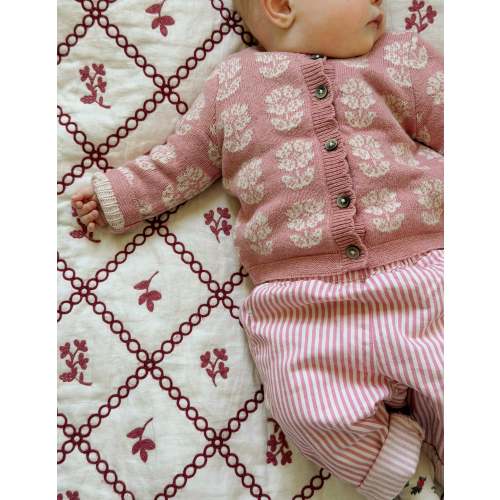 Fair Isle Cardigan - Pink Heather Marl | Boden USA