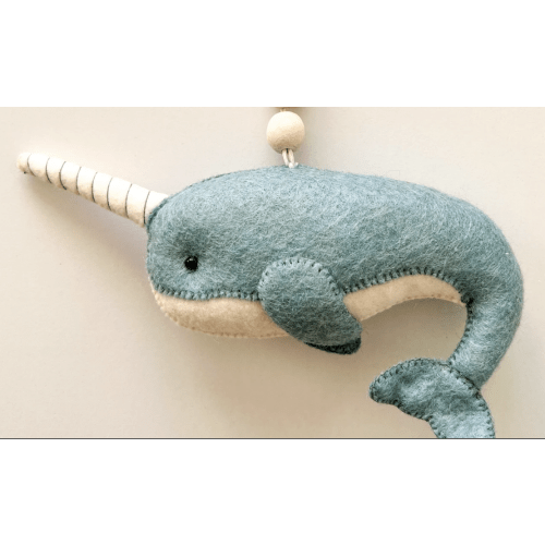Sea Baby Gym Hanging Toy - Narwhal
