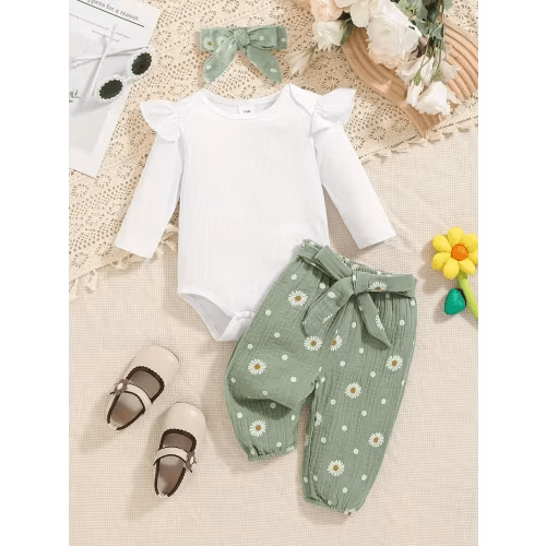 autumn winter new white ruffle long sleeve daisy - Temu