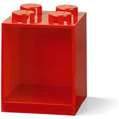 Room Copenhagen Lego Brick Shelf, 4 Stud, Red