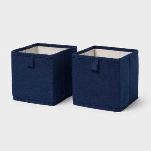 216 cu in Mini Fabric Utility Storage Bin Blue - 2pk - Brightroom™