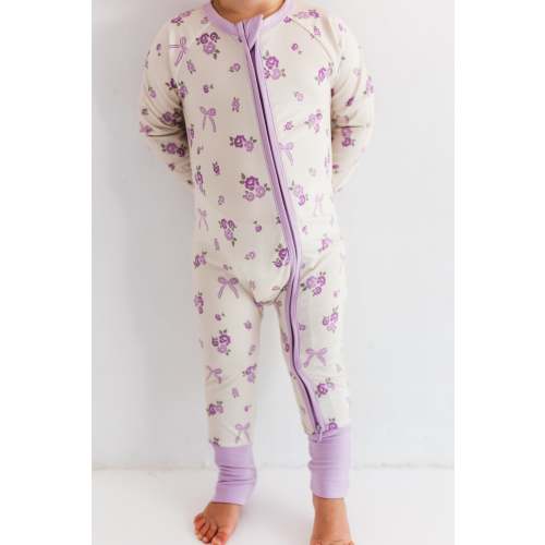Purple Isabelle Zipper Romper
